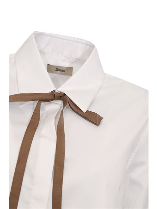 Camicia in cotone con fiocco Herno | CM000052D 133231021